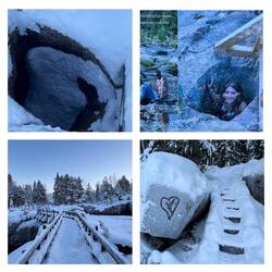 Mitten in der Schlucht