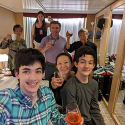 Ephesus peach wine - going man style for his 21st!