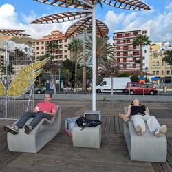 One of us is comfortable