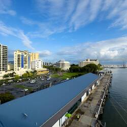 Welcome to Cairns ... in Far North Queensland. The Reef fleet is dead ahead.