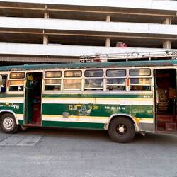 green, but not our bus