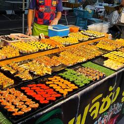 Sushi food stall