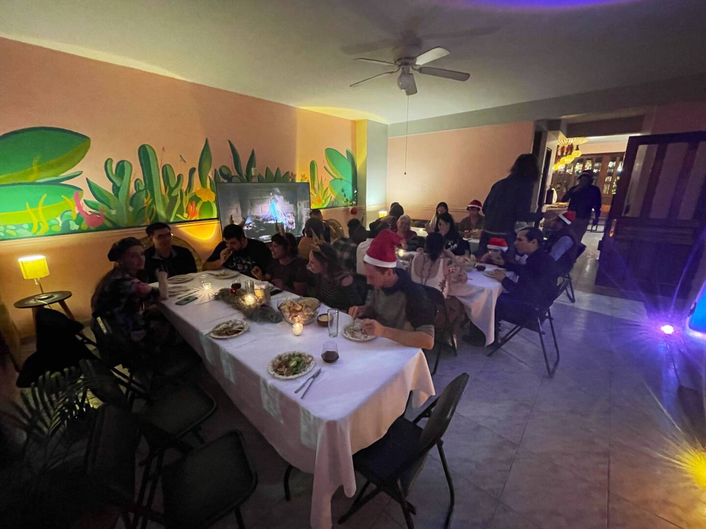 Christmas dinner in the Hostal Central