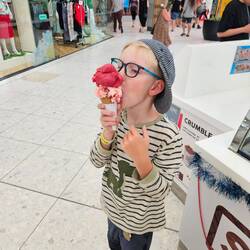 Und ja das Glace war am Schluss gegessen 😄.