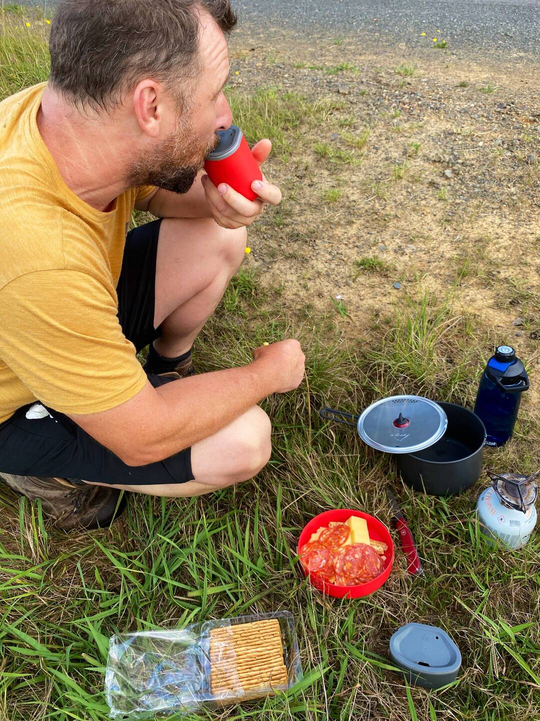 Frühstück im Freien
