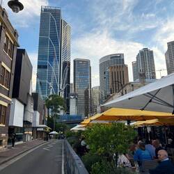 The Rocks, Sydneys ältestes Viertel, Blick: Central Business District