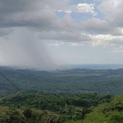 That's what the rainy season looks like at Flores: Heavy, often very localized, rain.