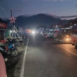 Lots of roadside Christmas decorations, as central Flores is mostly Christian.