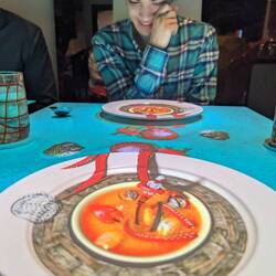 A gimmicky speciality restaurant onboard. It was actually quite violent!