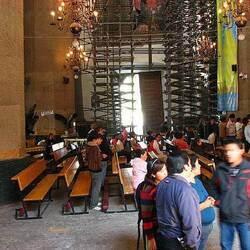 That sinking feeling - The sinking church from the inside. 4m differential front to back.