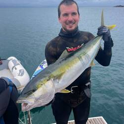 Look mum, I shot a fish!