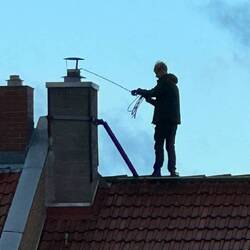 am Weihnachtstag in Leipzig Blick aus dem Fenster... wenn das kein Glück bringt!