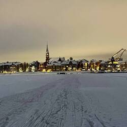 Die Skyline von Luleå vom "Meer" aus...