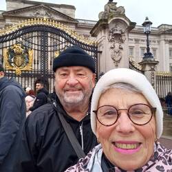 Michael and I outside Buckingham Palace.