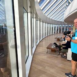 Inside and Out on deck everyone enjoys the view