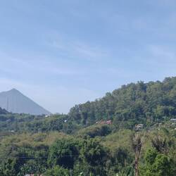 Mount Inerie, Flores' highest (inactive) volcano is an amazing landmark, around Badjawa
