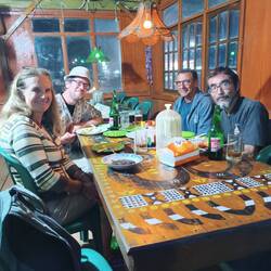 My dinner on Christmas eve with other travellers 😎