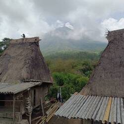 Bena village: still people living here in a more traditional way, but connected to modern society.