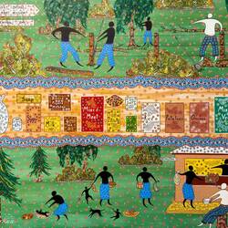 "Ration Day, Burnt Bridge" ... by M. Budge ... MAGNT — Darwin, NT.