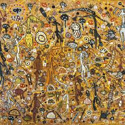 "Lalai" ... by B. Bandamurra ... Telstra NATSIAA Gallery at MAGNT — Darwin, NT.