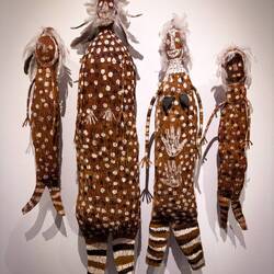 "Family of Yawkyawk Mermaids" ... by L. Yarinkura ... MAGNT — Darwin, NT.