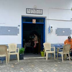 Das einzige geöffnete Kafenion