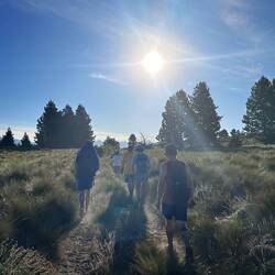 Der Rückmarsch dem Sonnenuntergang entgegen 🤩