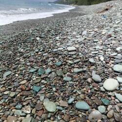 Blue stone beach, even if most stones looked more green, to me 😅