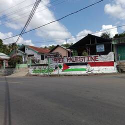 There's a lot of solidarity and anger about Palestine, Gaza, visible in Indonesia.