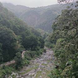 This stream is probably a wild river, when it's raining...