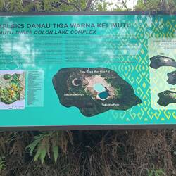 ...famous for 3 different color changing crater lakes, due to geothermal activities.