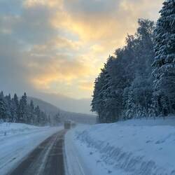 E4 südwärts...Wetterwechsel