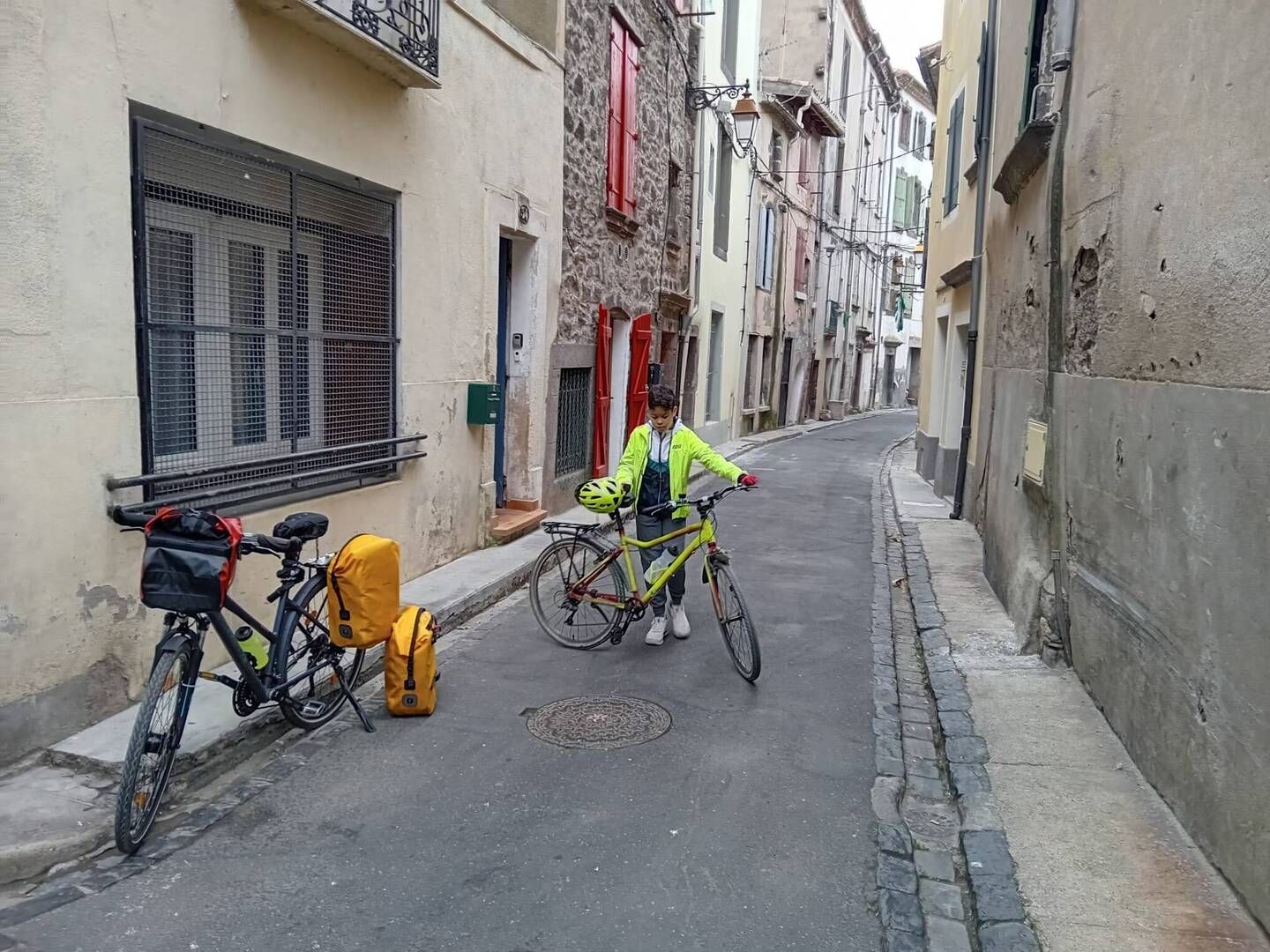 Vor unserer Unterkunft in der Altstadt von Agde