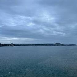 Entering Auckland Harbour