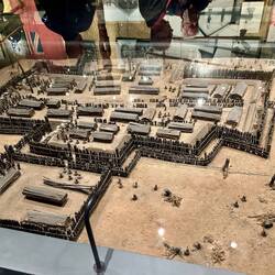 Maori Stockade (Model) - defence against the British, was a very successful design.