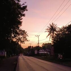 ...I got a nice ride into the sunrise.