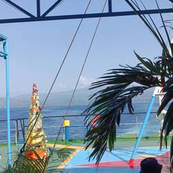 At the ferry they have some Christmas decorations, too...