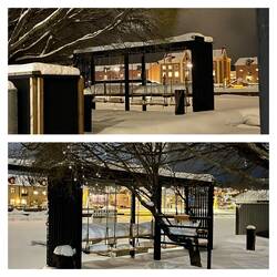 Hafenbar im Winterschlaf