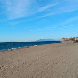 Noch einmal kurz am Strand und weiter geht's.