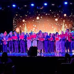 Full choir before emergency calls