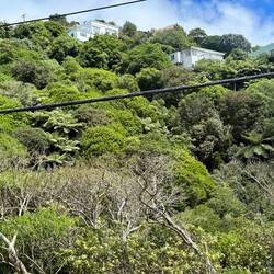Homes clinging to the hillsides