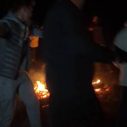 Bonfire dancing