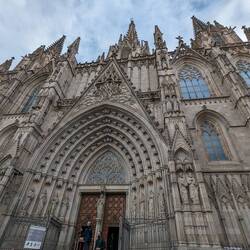 The tour started at Barcelona Cathedral and took us all the way to Parc Ciutadella