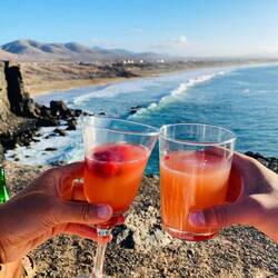 Apfelschorle mit Ausblick schmeckt gleich umso besser 😋