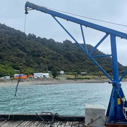 Craypot cafe (orange) from jetty.