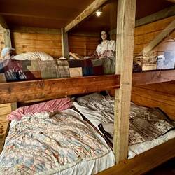 Cramped living conditions onboard