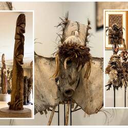 Figures from Vanuatu & Papua New Guinea @ Museum Pasifika — Nusa Dua ... Bali, Indonesia.