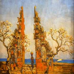 "The Girl at the Entrance of Pura" ... by C.L. Drake @ Museum Pasifika — Nusa Dua ... Bali.