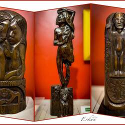Carvings by Paul Gauguin @ Museum Pasifika — Nusa Dua ... Bali, Indonesia.