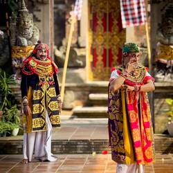 The servants of Patih (Prime Minister) @ the Barong & Keris Dance venue — Bali, Indonesia.